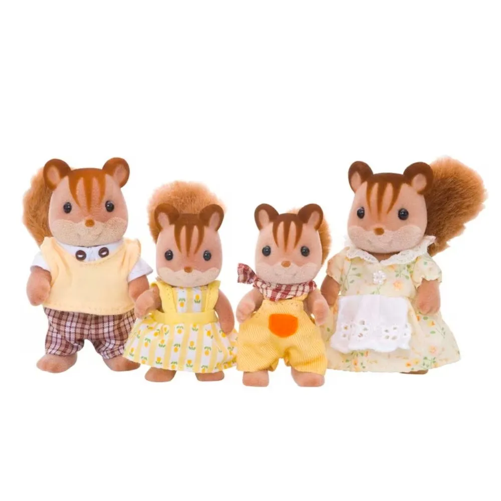 Calico Critters Walnut Squirrel Family