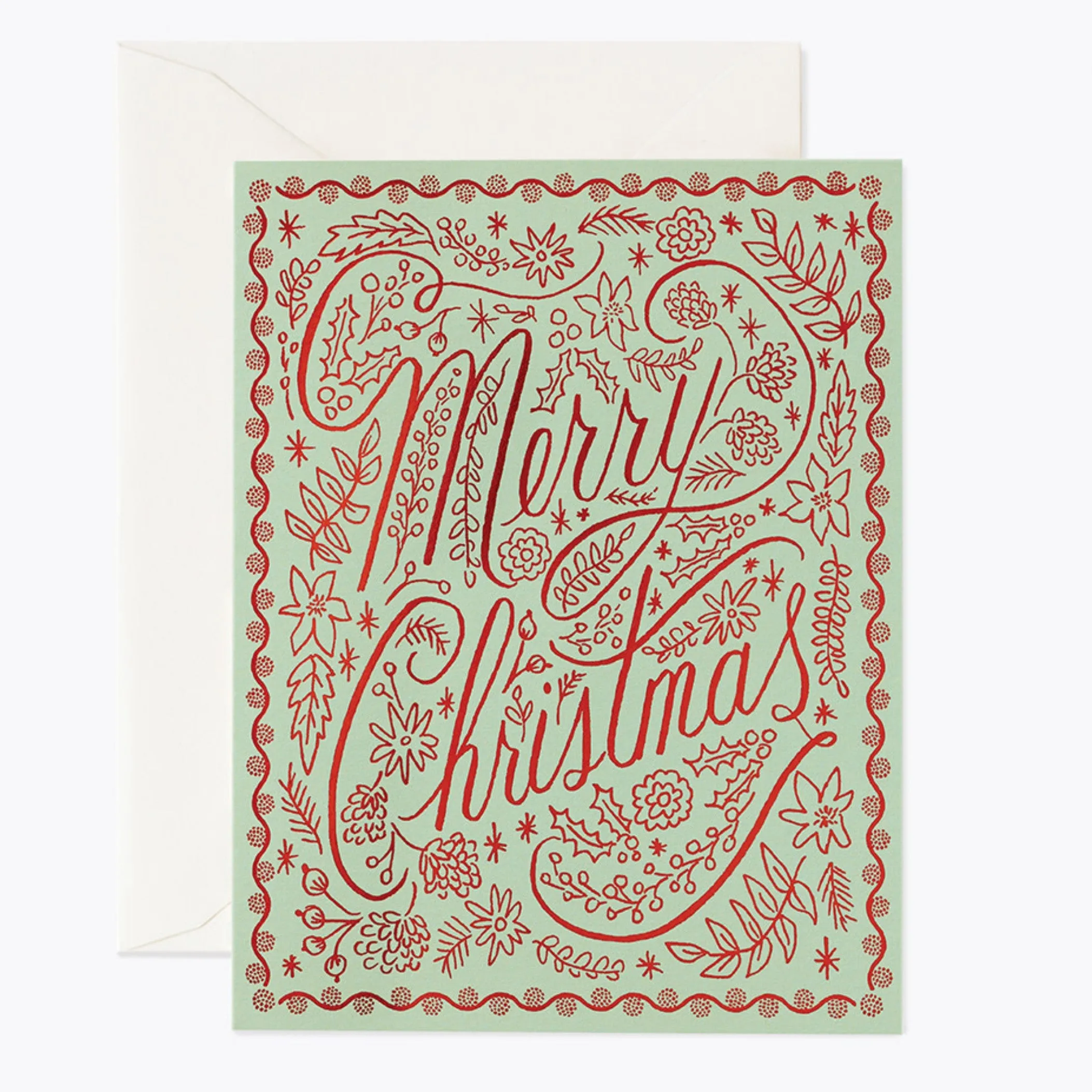 Crimson Christmas Cards (Boxed Set of 8)