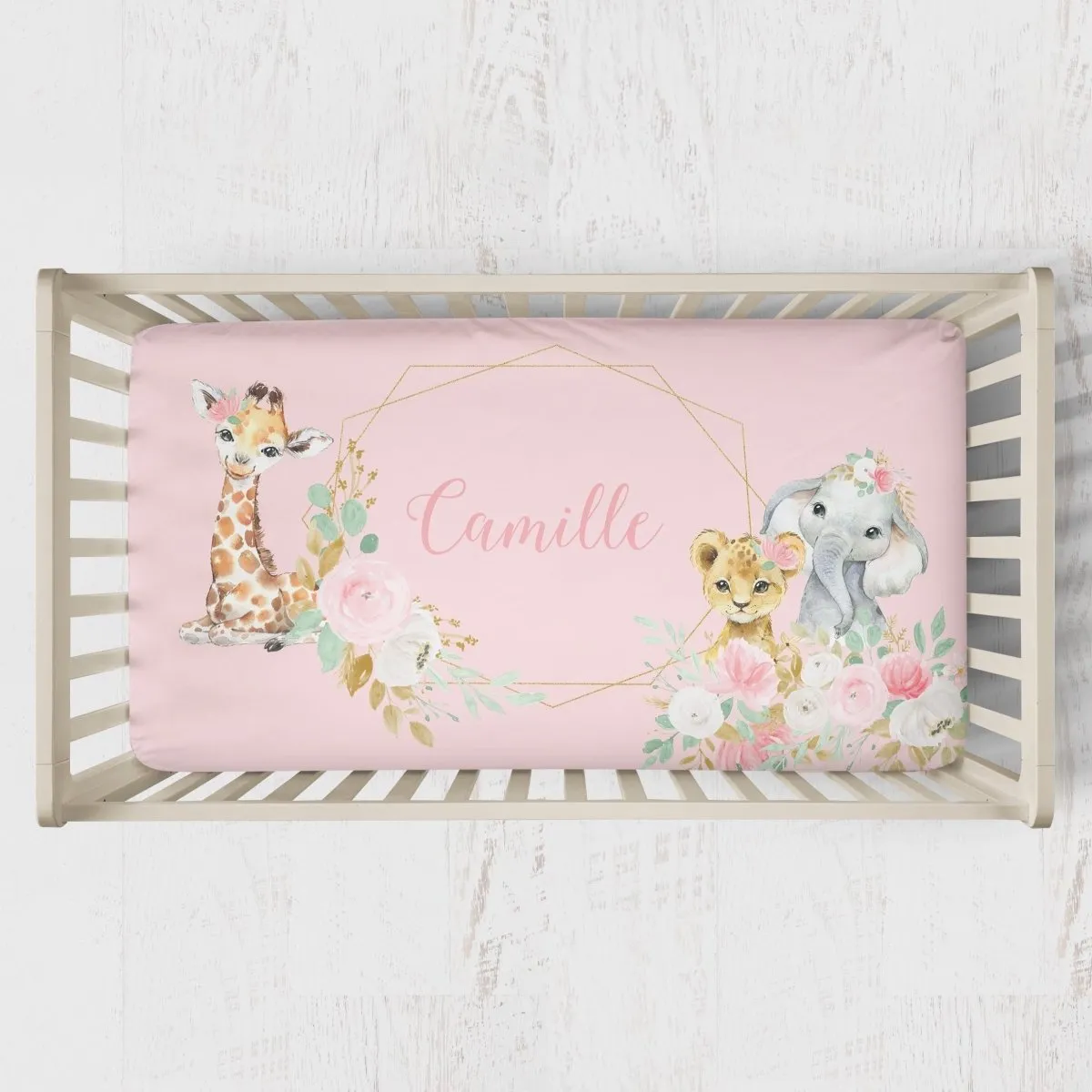 Floral Jungle Nursery Starter Crib Bedding Set