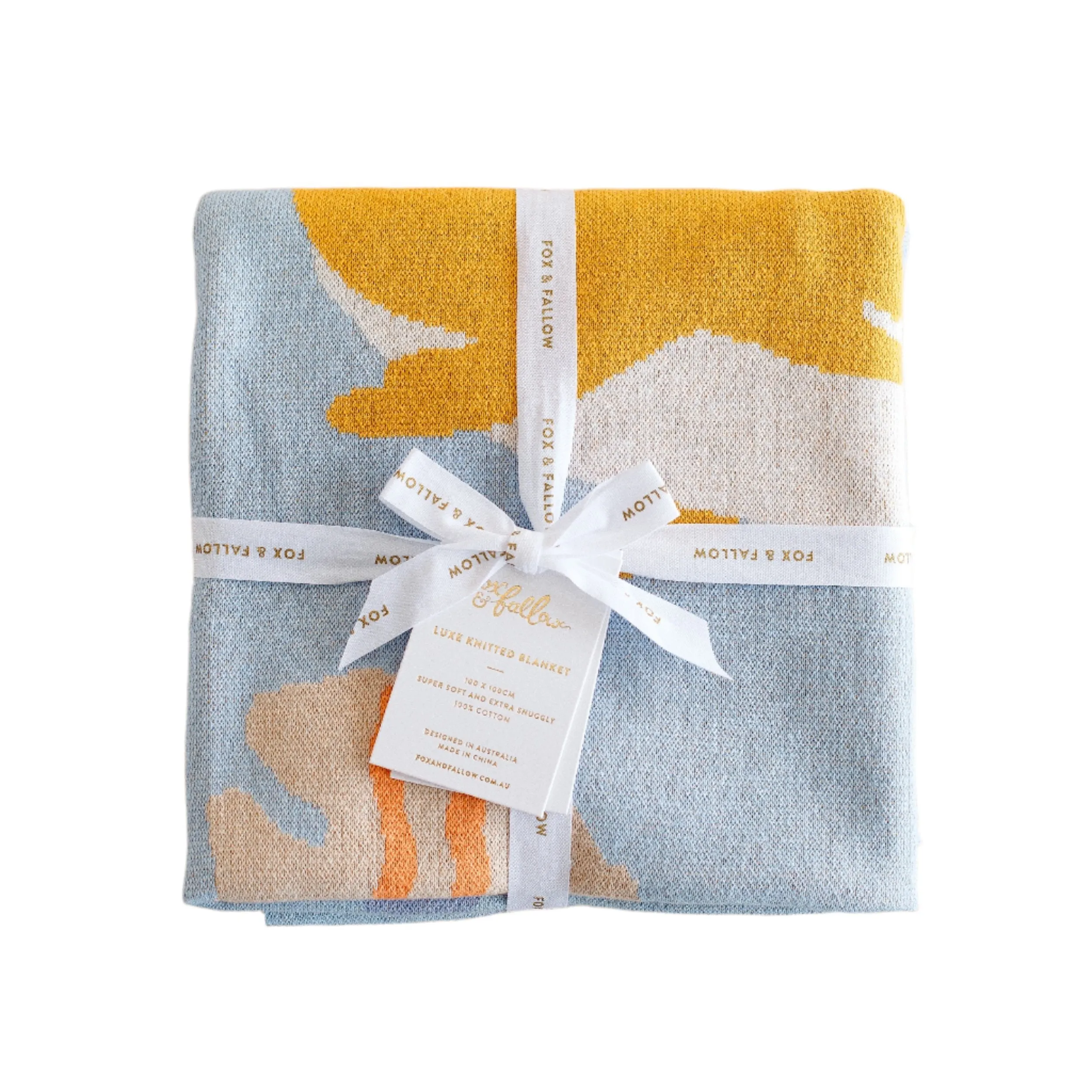 Fox & Fallow Blanket - Ocean Creatures