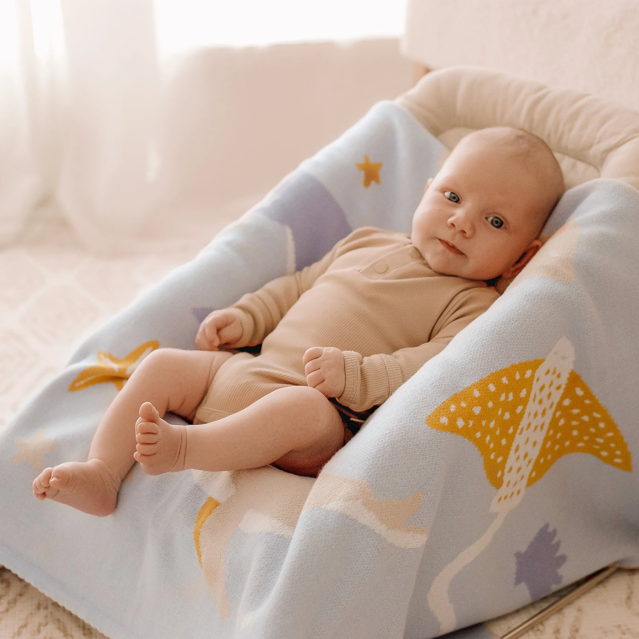 Fox & Fallow Blanket - Ocean Creatures