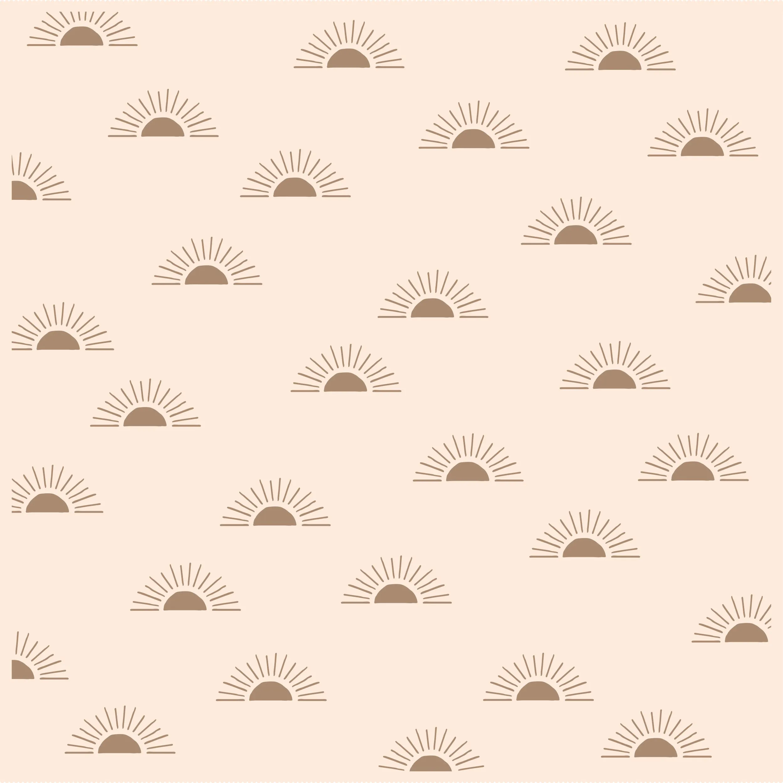 Fox & Fallow Reversible Blanket - Suns/Coffee