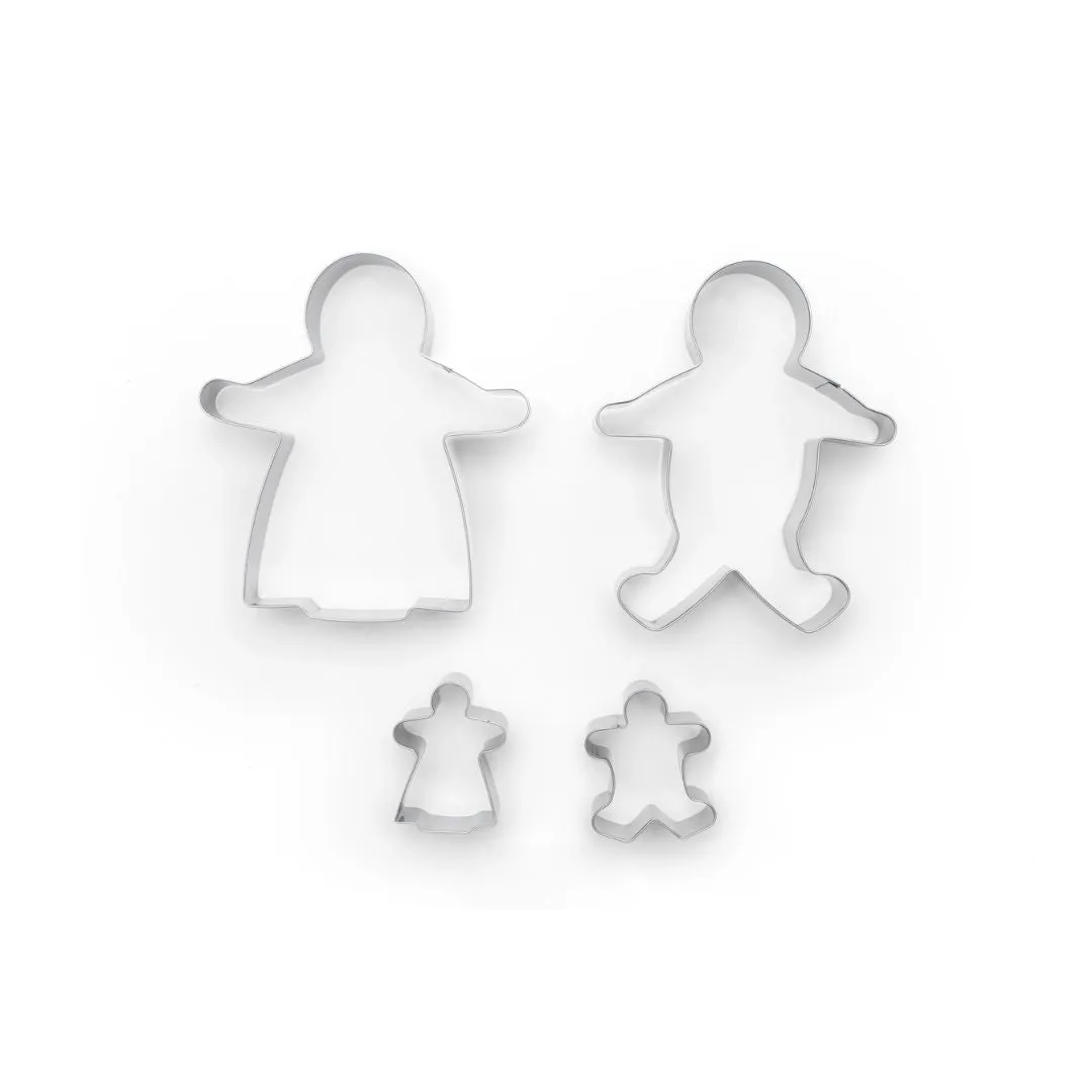 Gingerbread Family Cookie Cutters (Set of 4)