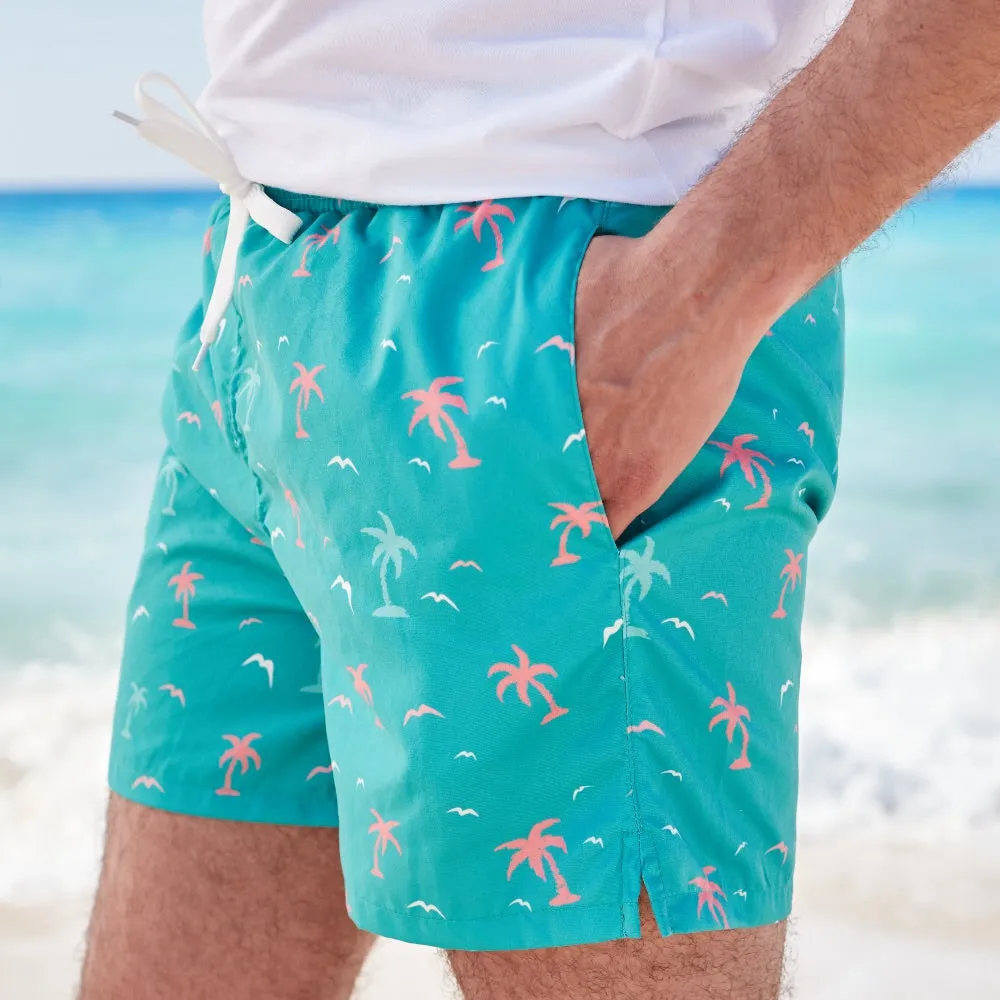Men summer swimwear Palm Trees