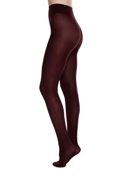 Olivia Premium Tights - Bordeaux - Swedish Stockings