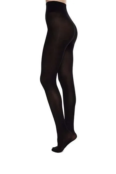 Olivia Premium Tights - Navy - Swedish Stockings