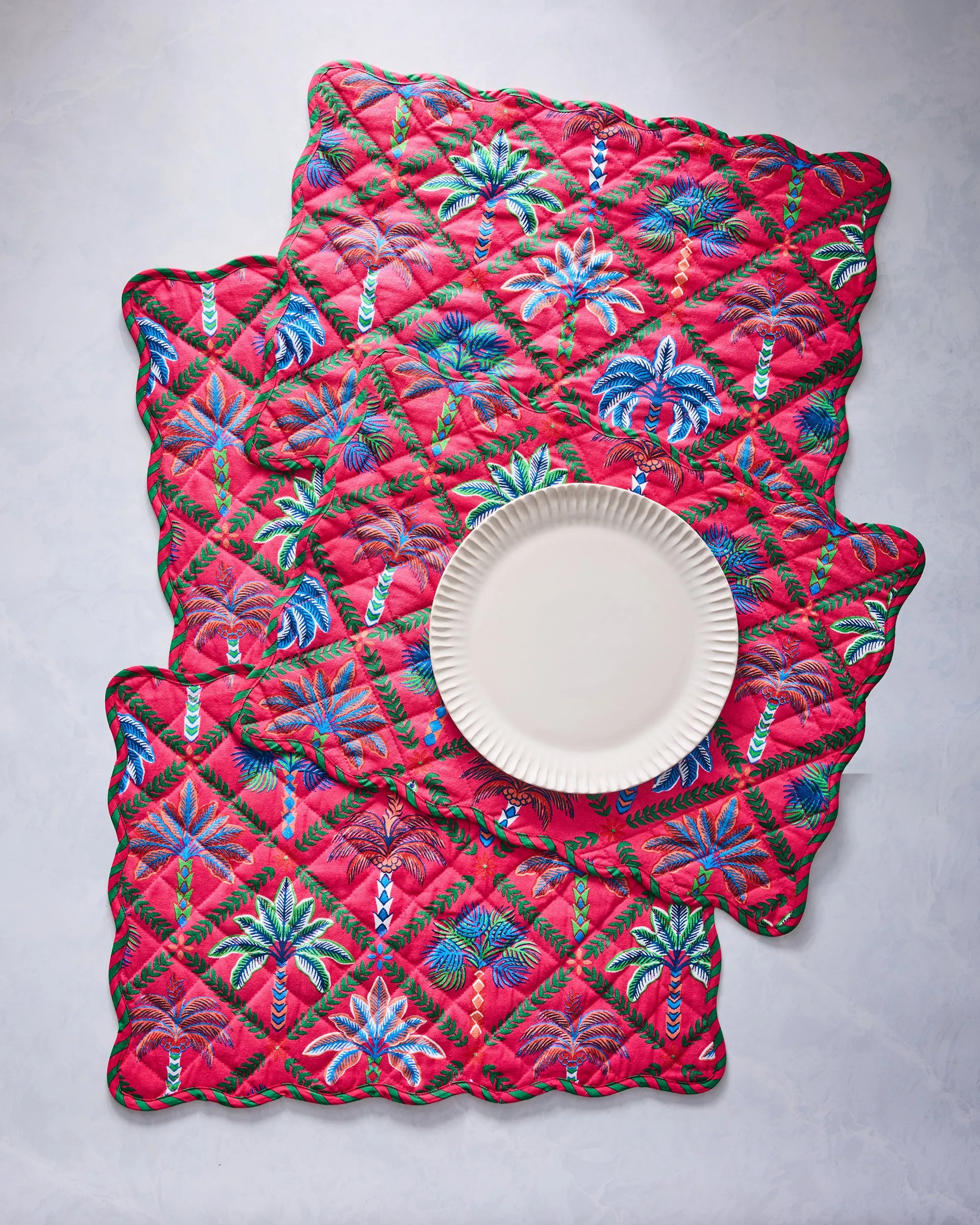 Palm Tree Paradise - Placemats Set Of 4 - Cocktail Umbrella