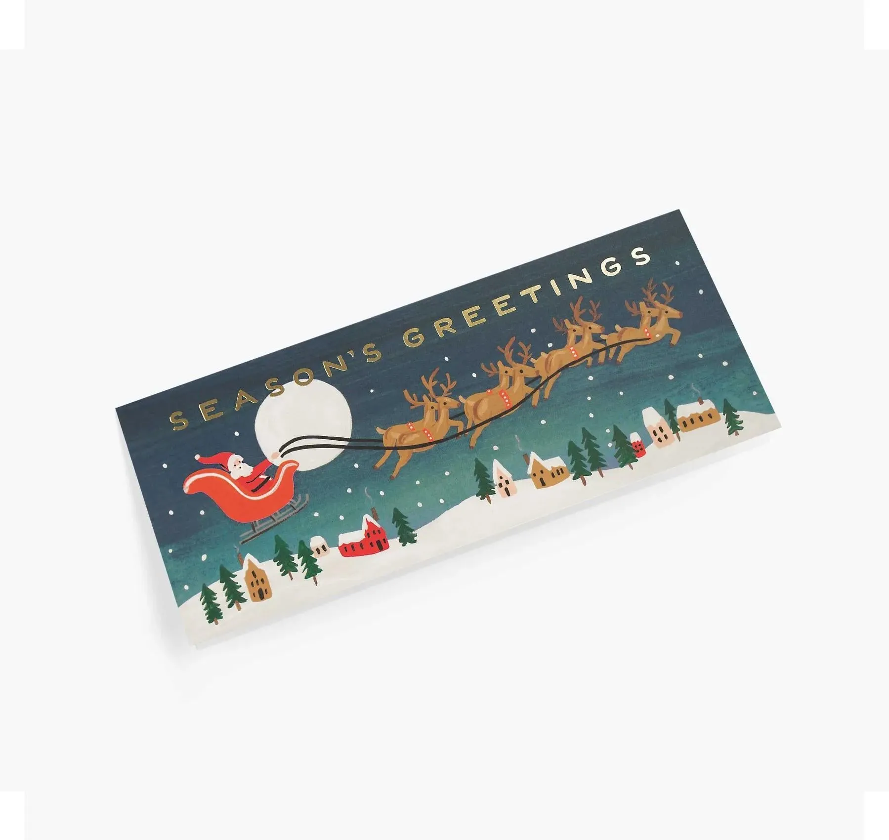 Santa's Sleigh No. 10 Christmas Card